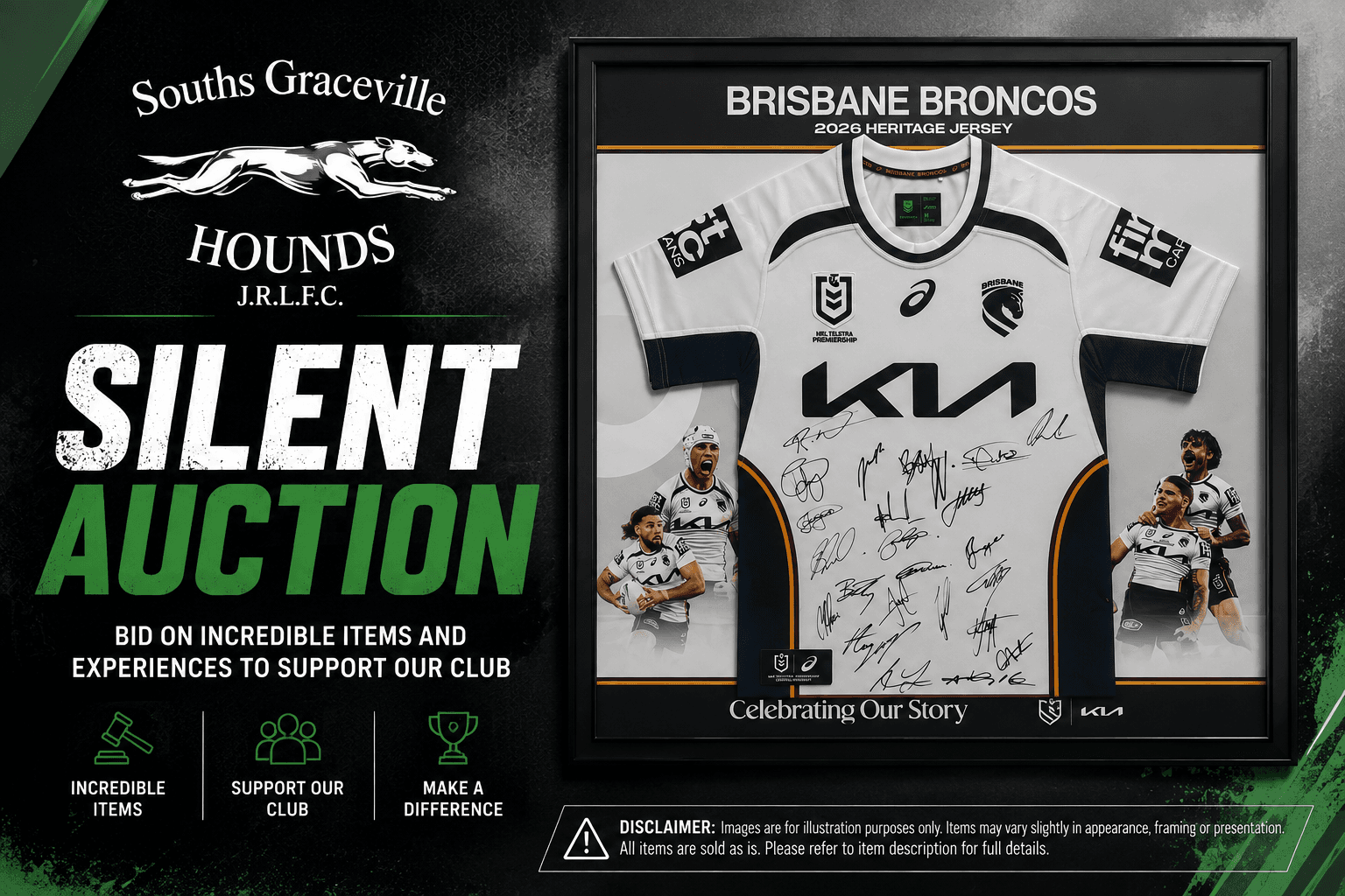 Souths Graceville Hounds JRLFC Silent Auction